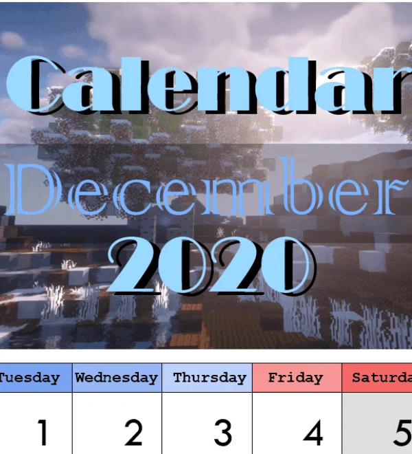 Printable Calendar 2020 by CaraRose