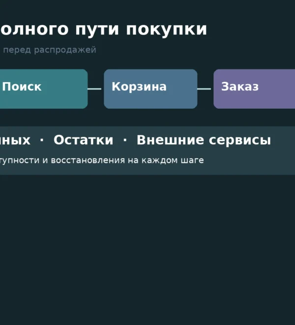 Цепочка действий покупателя и зависимые сервисы интернет-магазина