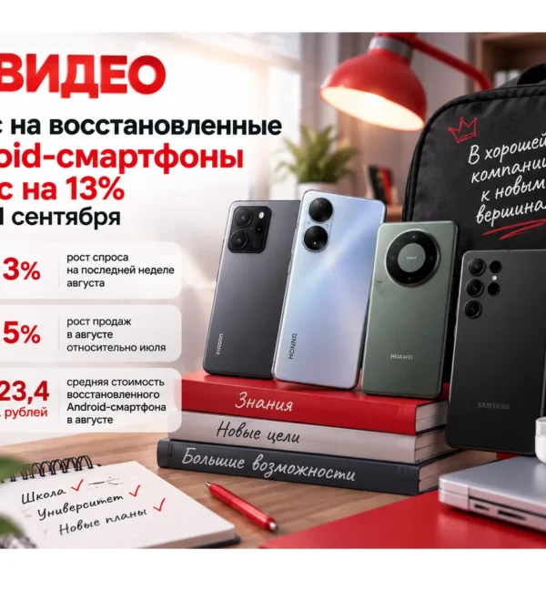 Восстановленные Android-смартфоны. Иллюстрация предоставлена М.Видео.