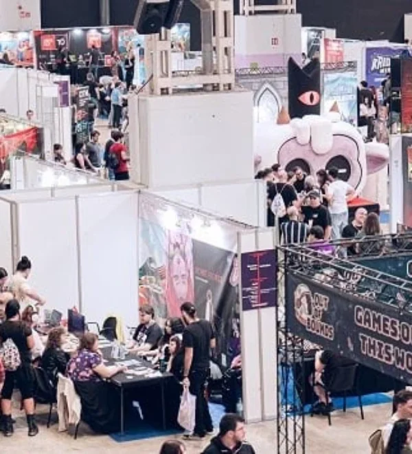 An exhibition floor pictured in the SAGA Barcelona Game Fest press kit