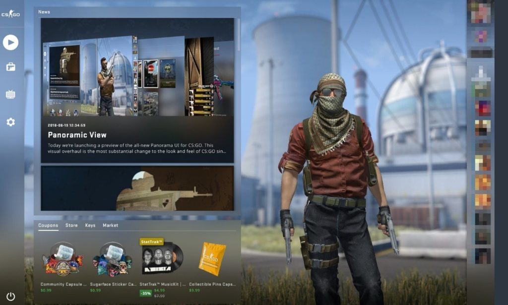 Panorama UI. A new beta-version of interface update for CS:GO