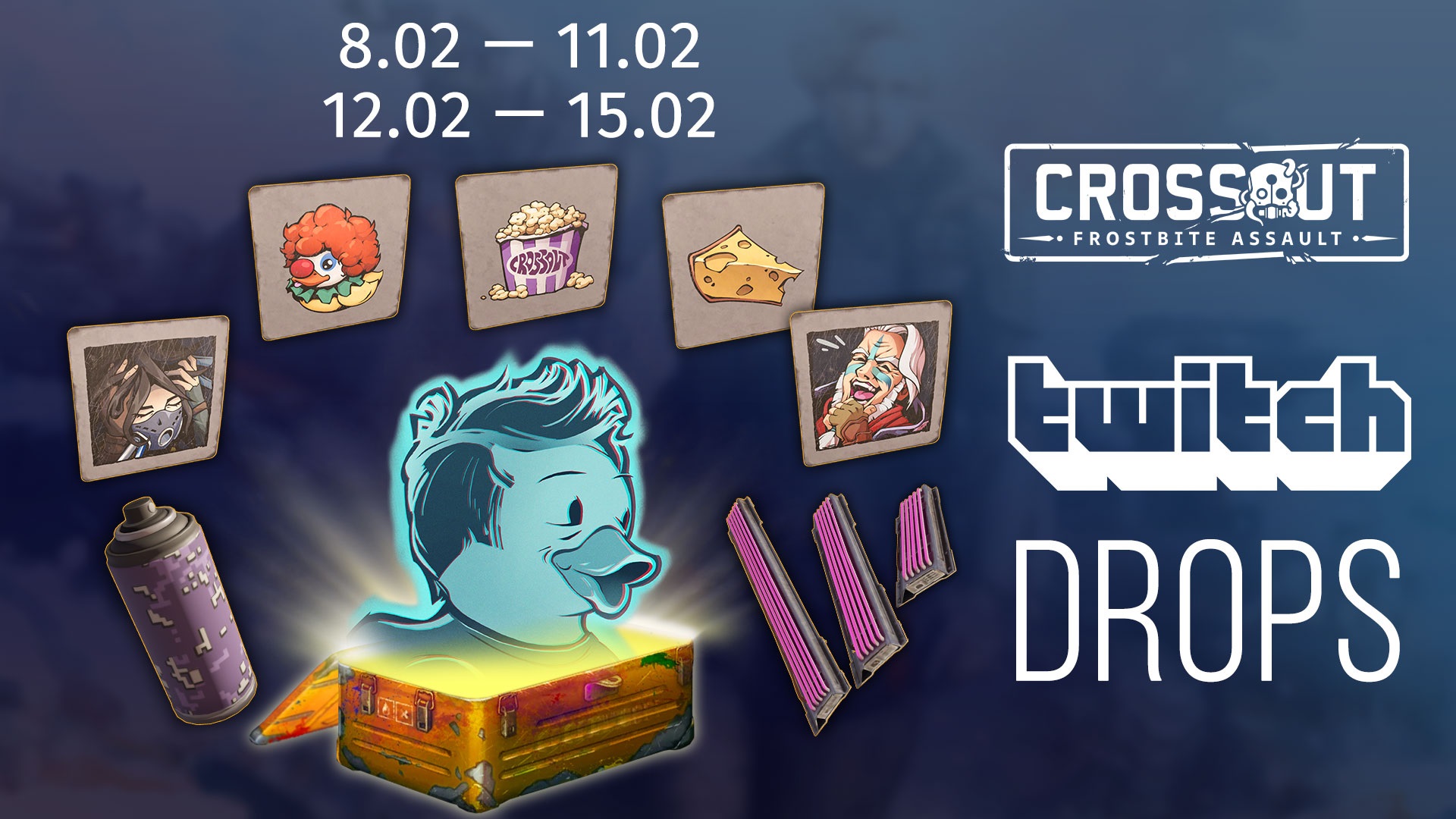 Получайте Twitch Drops, смотря игру Crossout!