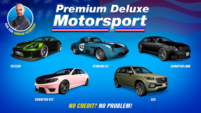 Транспорт в Premium Deluxe Motorsport на этой неделе.