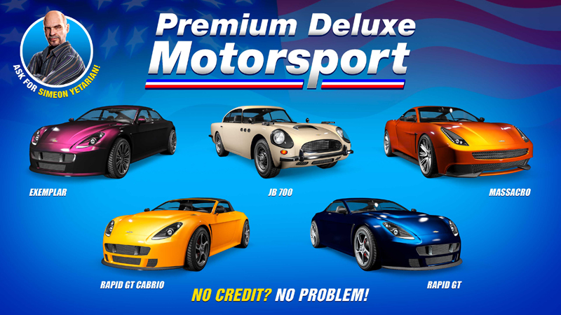 Транспорт в Premium Deluxe Motorsport на этой неделе.