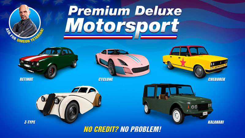 Транспорт в Premium Deluxe Motorsport на этой неделе.