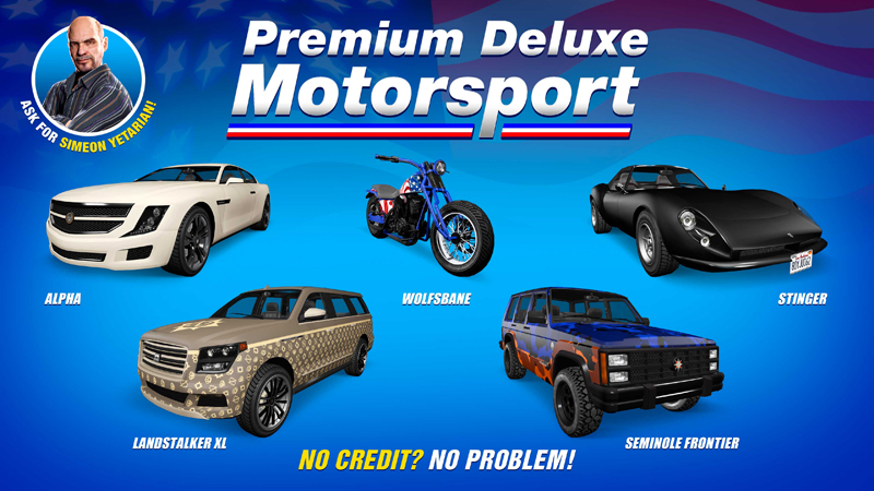 Транспорт в Premium Deluxe Motorsport на этой неделе.