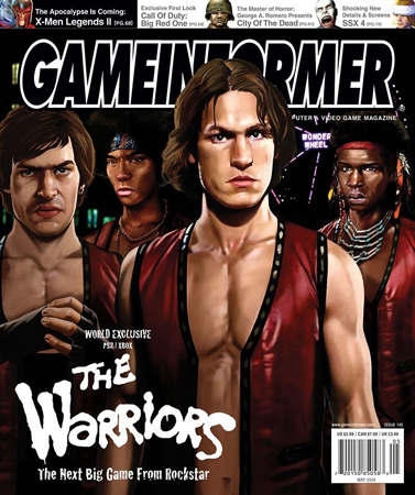 The Warriors. Обложка выпуска Game Informer 145 за май 2005 года.