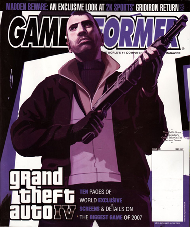 GTA 4. Обложка выпуска Game Informer 169 за май 2007 года.