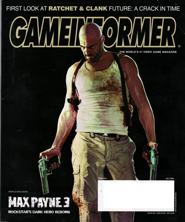 Max Payne 3. Обложка выпуска Game Informer 195 за июль 2009 года.