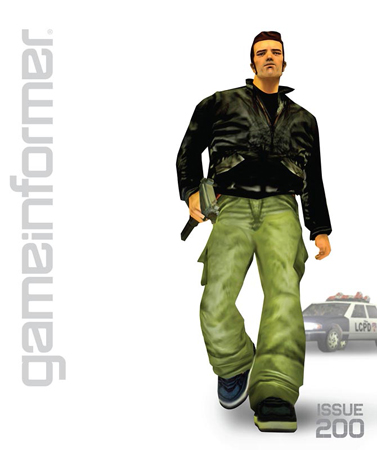 GTA 3. Альтернативная обложка юбилейного выпуска Game Informer 200 за декабрь 2009 года.