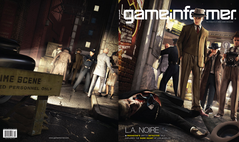 L.A. Noire. Обложка выпуска Game Informer 203 за март 2010 года.