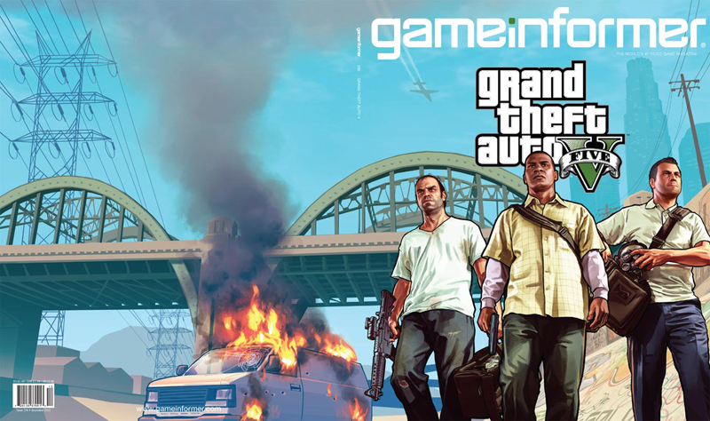 GTA 5. Обложка выпуска Game Informer 236 за декабрь 2012 года.