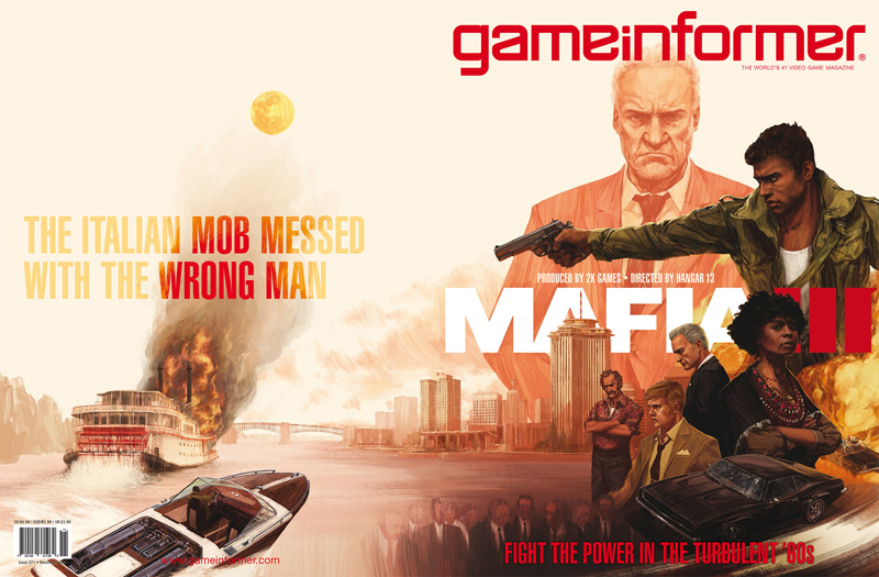 Mafia 3. Обложка выпуска Game Informer 271 за ноябрь 2015 года.