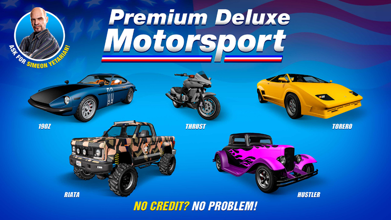 Транспорт в Premium Deluxe Motorsport на этой неделе.