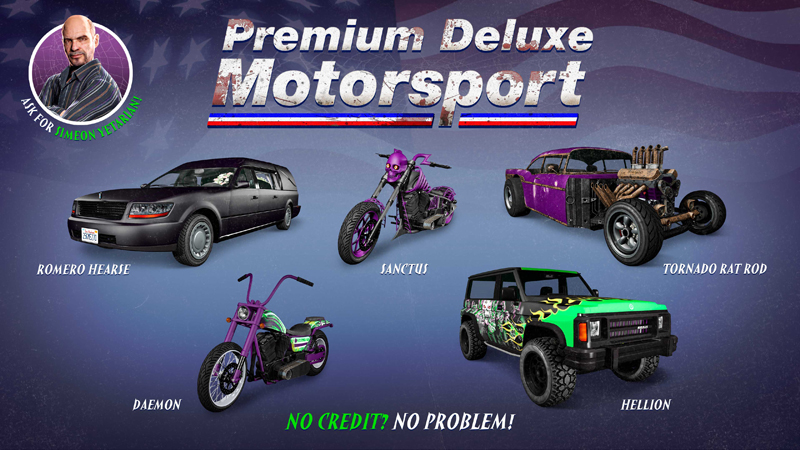 Транспорт в Premium Deluxe Motorsport на этой неделе.