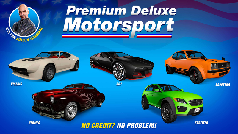 Транспорт в Premium Deluxe Motorsport на этой неделе.