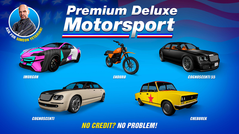 Транспорт в Premium Deluxe Motorsport на этой неделе.