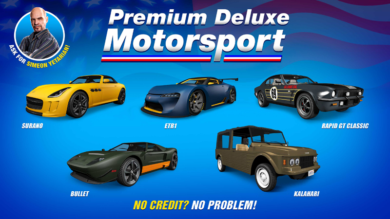 Автомобили в Premium Deluxe Motorsport на этой неделе.