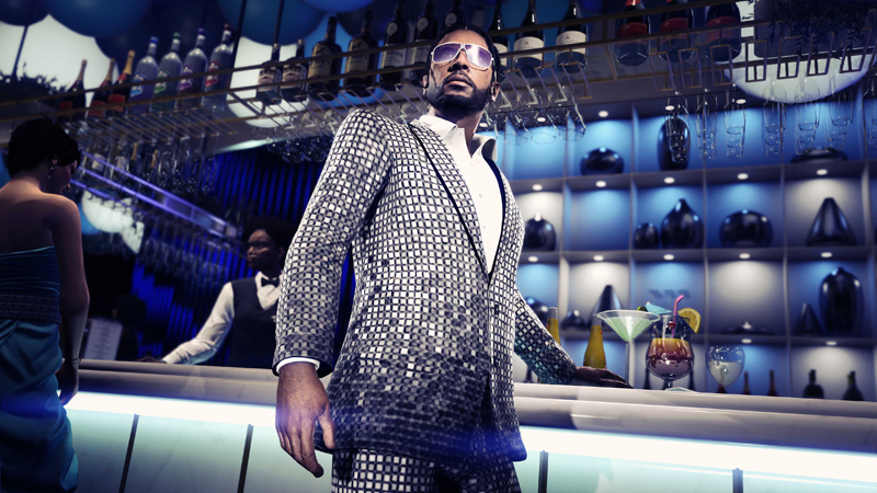 Праздничный наряд (пиджак и джинсы).