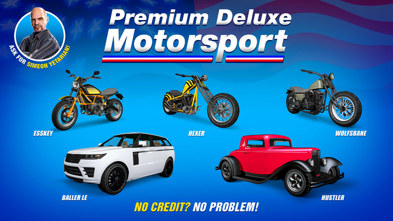 Транспорт в Premium Deluxe Motorsport на этой неделе.