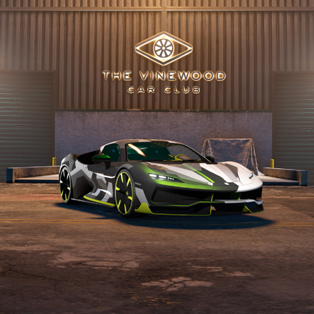 Grotti Itali RSX в автоклубе Вайнвуда.