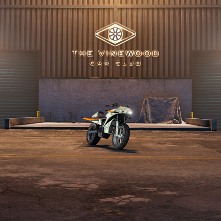 Pegassi Oppressor в автоклубе Вайнвуда.