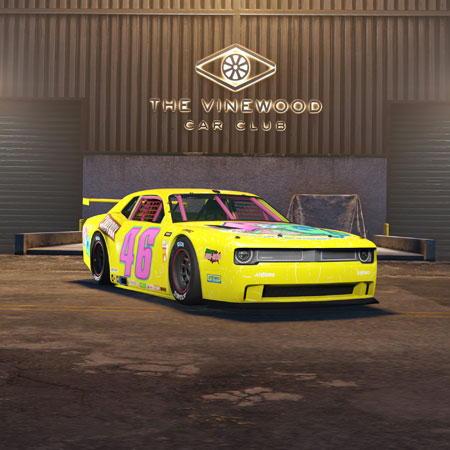 Bravado Hotring Hellfire в ливрее 46 P’s & Q’s в автоклубе Вайнвуда.