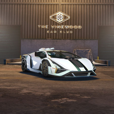 Pegassi Weaponized Ignus (с оружием) в автоклубе Вайнвуда.