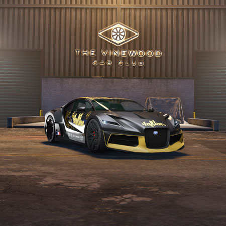 Truffade Thrax в ливрее Ink Inc. в автоклубе Вайнвуда.