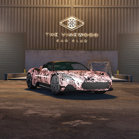 Lampadati Corsita в раскраске Graphic Montage в автоклубе Вайнвуда.