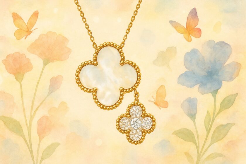 Акварельная композиция Van Cleef & Arpels Alhambra