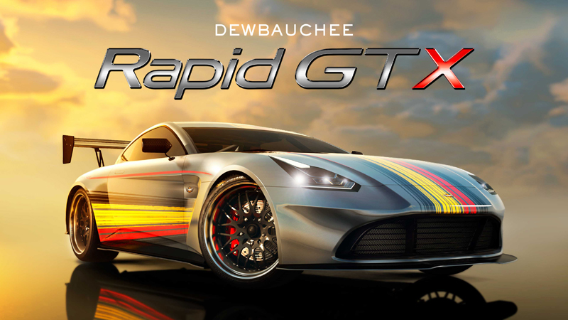 Dewbauchee Rapid GT X в окраске Multi-Stripes