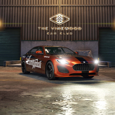 Lampadati Cinquemila в автоклубе Vinewood Club