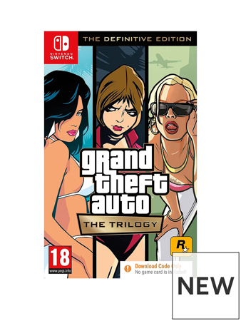 Новая обложка GTA: Trilogy — Definitive Edition для Nintendo Switch в Европе