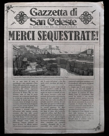 Третий выпуск газеты с упоминанием Empire Bay, итальянская версия.