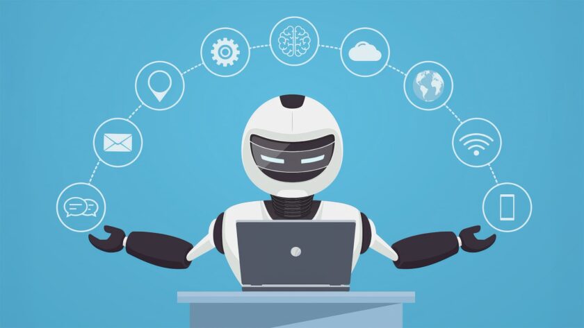 Голосовой робот за работой