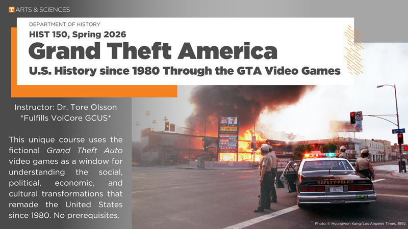Афиша лекции Grand Theft America: U.S. History Since 1980 through the GTA Video Games