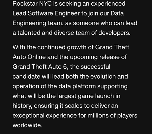 Rockstar Games назвали GTA 6 самым масштабным игровым проектом в истории