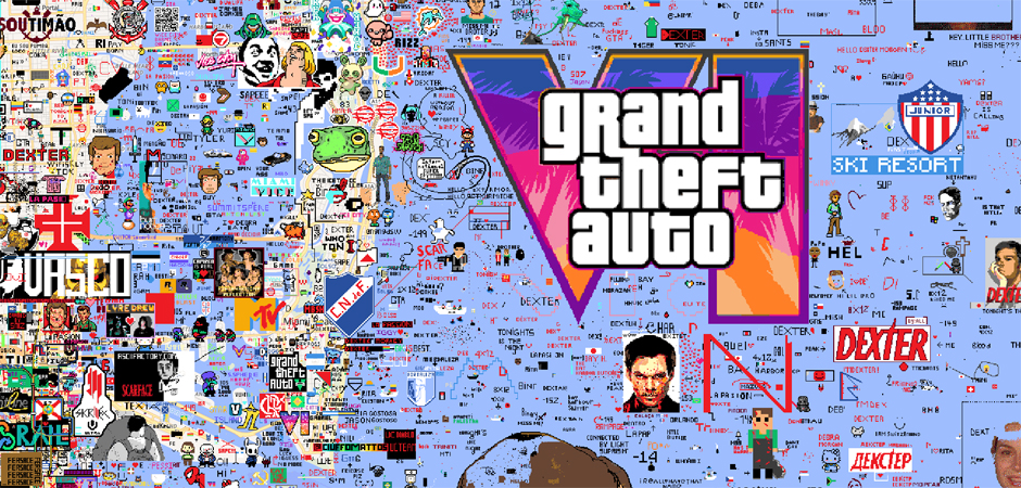 Логотип GTA VI в Майами