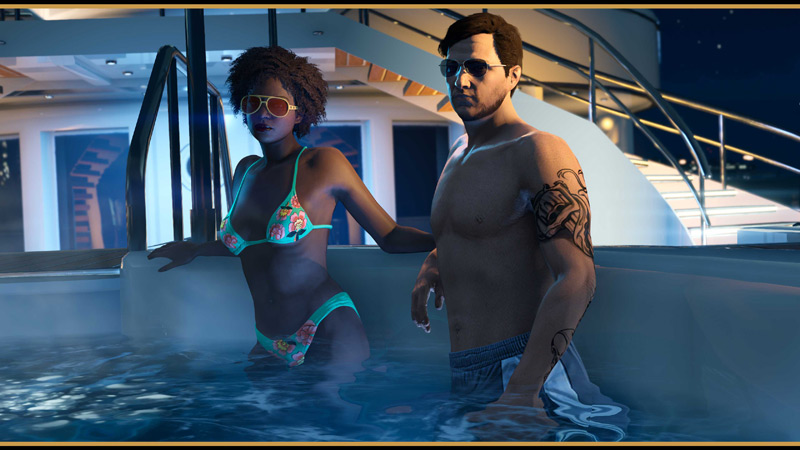 Джакузи на палубе суперяхты