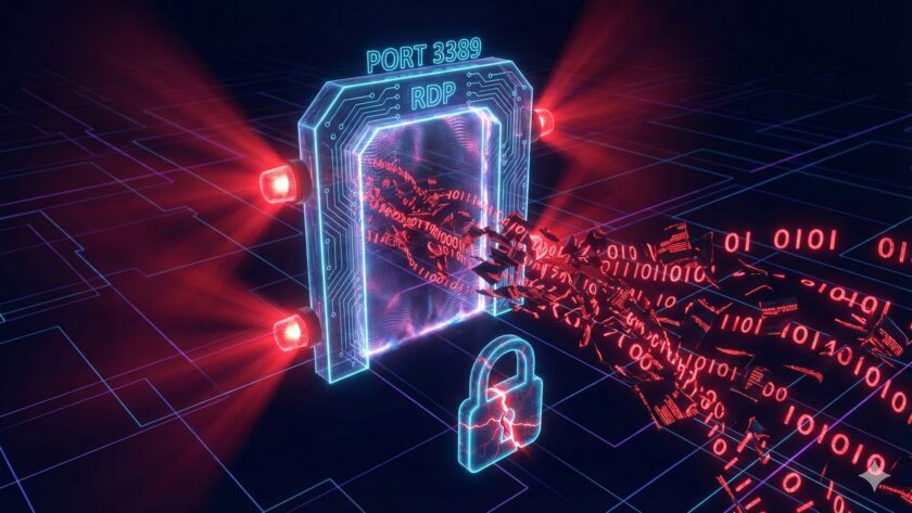 Визуализация уязвимости открытого порта 3389 RDP
