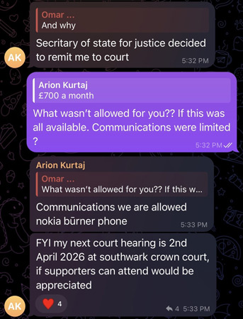 Обсуждение условий в тюрьме