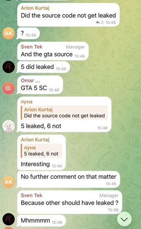 Информация об исходном коде GTA VI