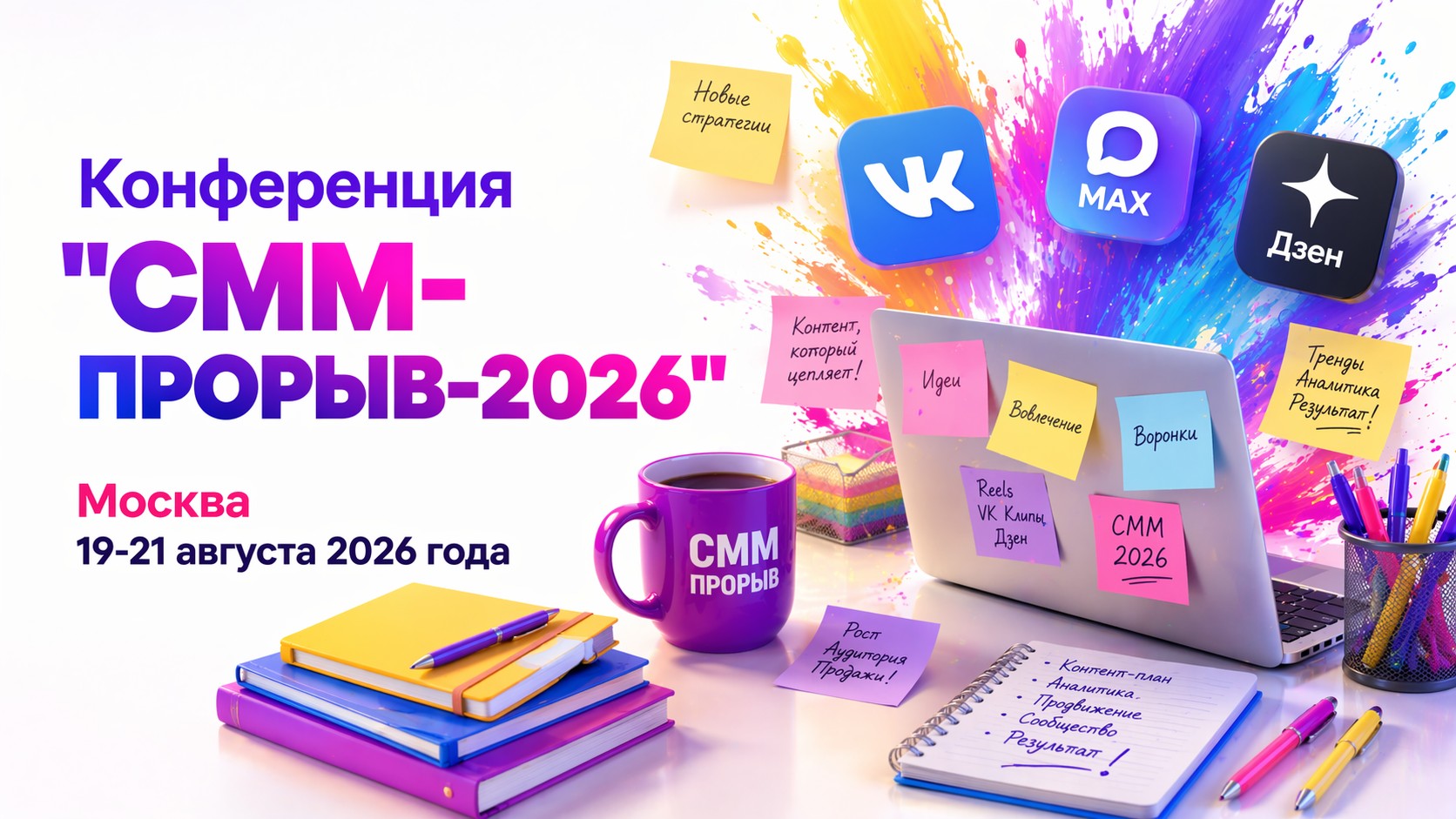Конференция «СММ-прорыв 2026» пройдет в Москве 19-21 августа