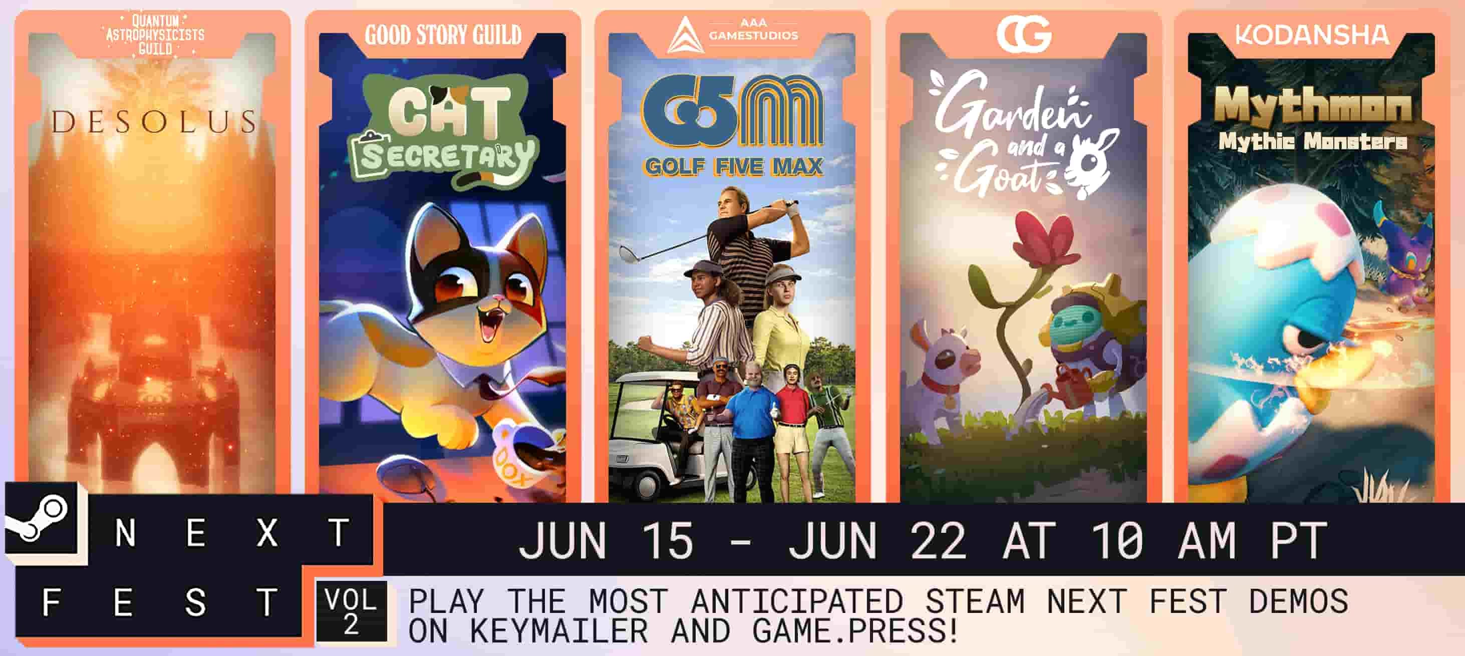 Game.Press and Keymailer highlight ten Steam Next Fest demos for June 2026
