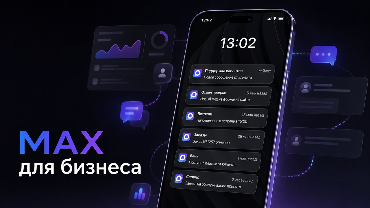 Уведомления в MAX для бизнеса