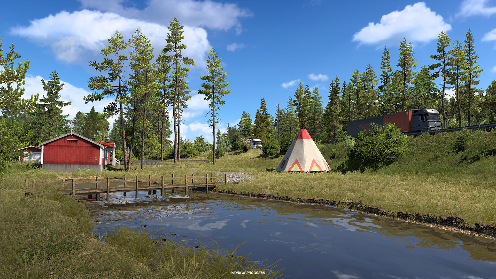 Bridge over Finnish water in Nordic Horizons