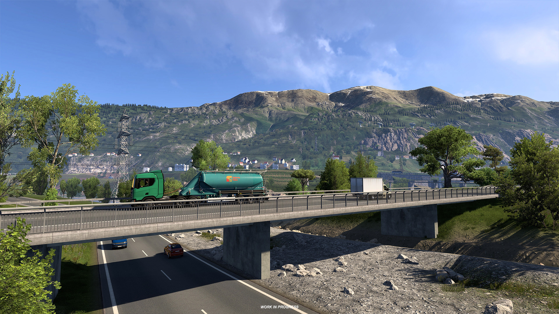 Valais landscape in the Switzerland map update