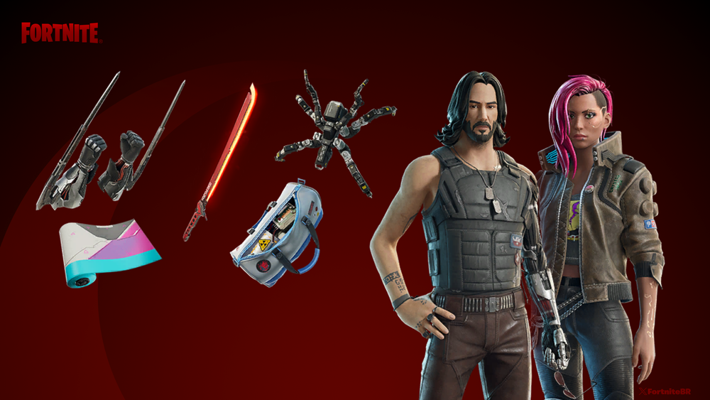 Cyberpunk Edgerunners Fortnite crossover teaser