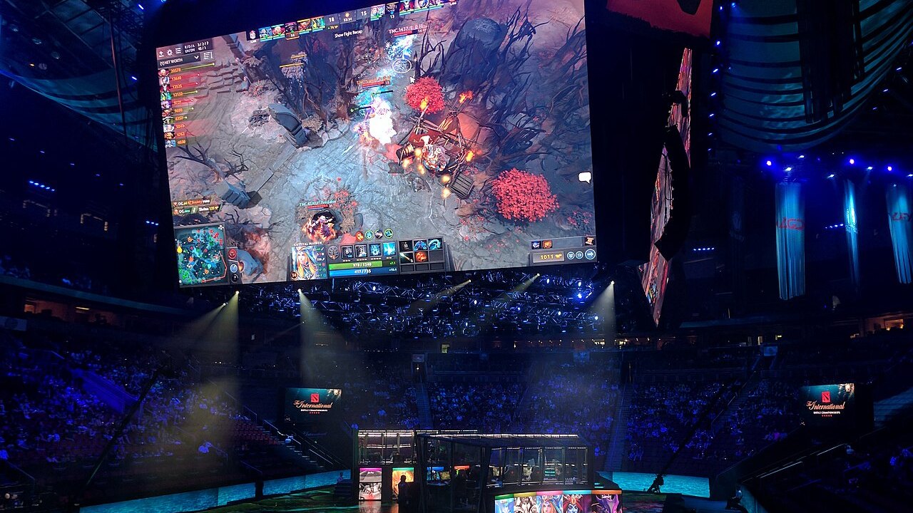 Матч Dota 2 на арене The International